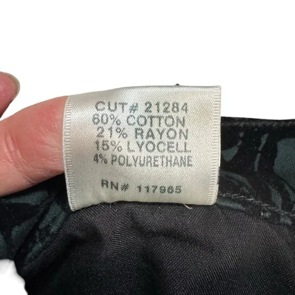 NWT New J BRAND Super Skinny Mid-Rise Olive BROCAD Jeans Size 25 - Picture 6 of 10